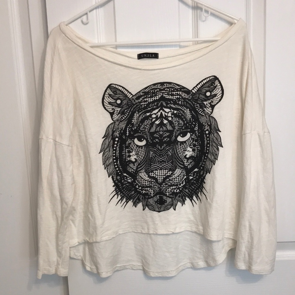 Geometric tiger shirt